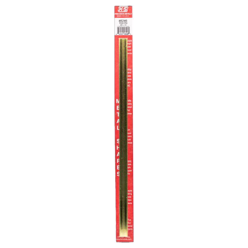 K&S, K&S 0.064 in. X 1/2 in. W X 12 in. L Mill Brass Metal Strip