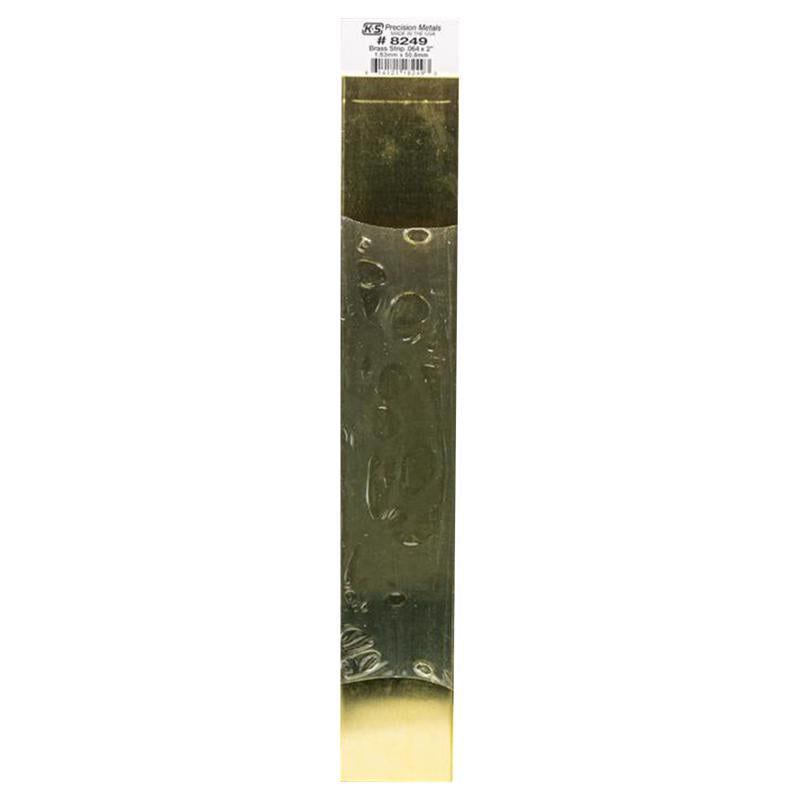 K&S, K&S 0.064 in. X 2 in. W X 12 in. L Mill Brass Metal Strip