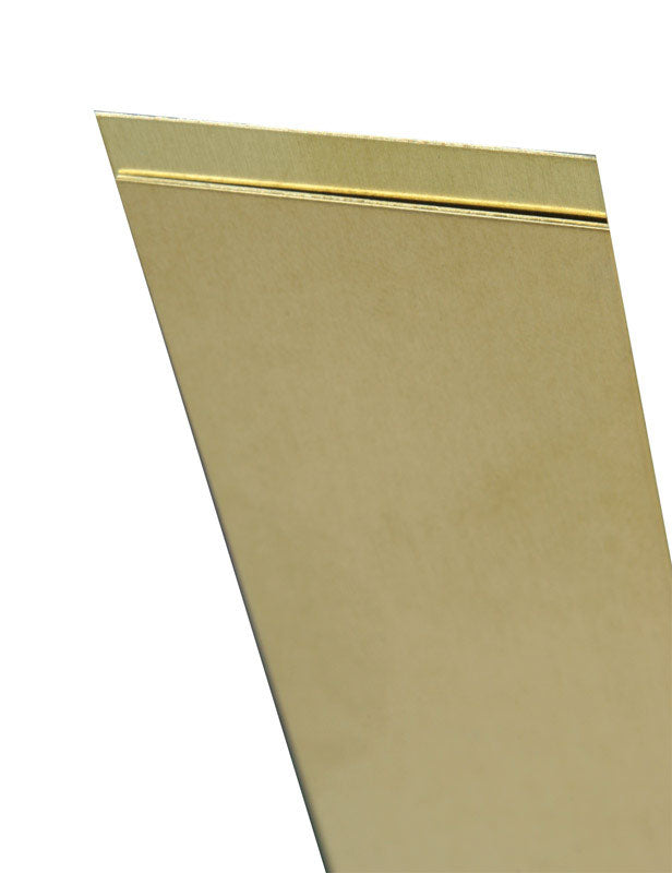 K&S, K&S 0.093 in. X 2 in. W X 12 in. L Mill Brass Metal Strip