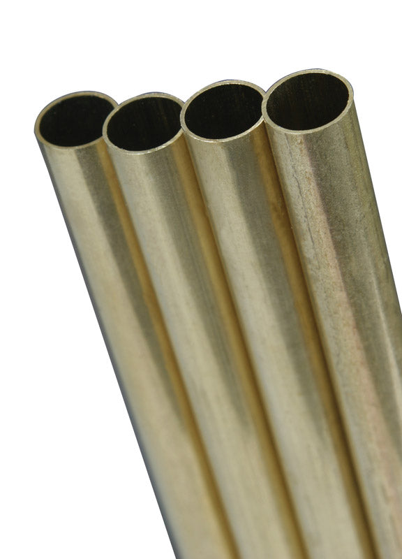 K&S, K&S 1/16 in. Dia. x 36 in. L Round Brass Tube 1 pk (Pack of 5)