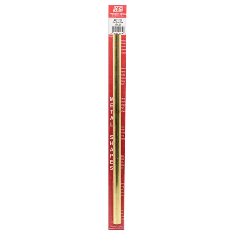 K&S, K&S 1/2 in. D X 12 in. L Round Brass Tube 1 pk