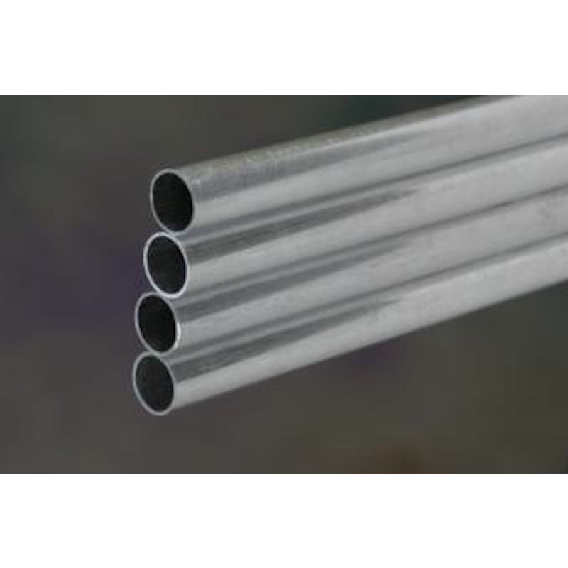 K&S, K&S 1/2 in. Dia. x 36 in. L Round Aluminum Tube (Pack of 4)