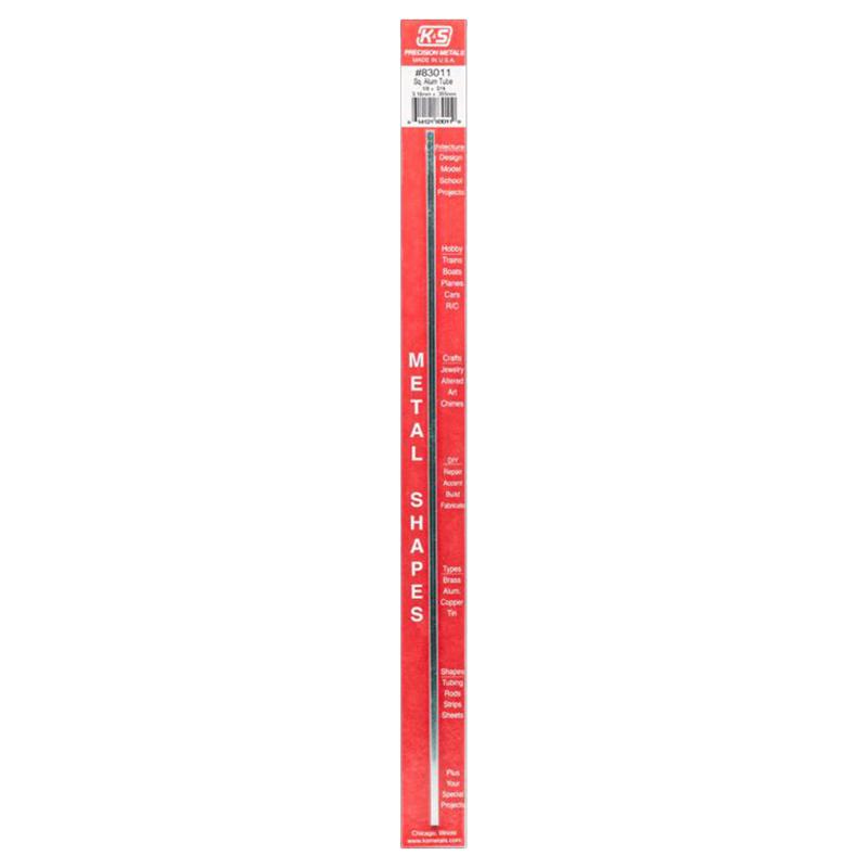 K&S PRECISION METALS, K&S 12 in. L Square Aluminum Tube