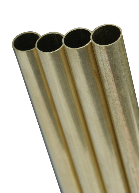 K&S, K&S 5/32 in. Dia. x 36 in. L Round Brass Tube (Pack of 5)