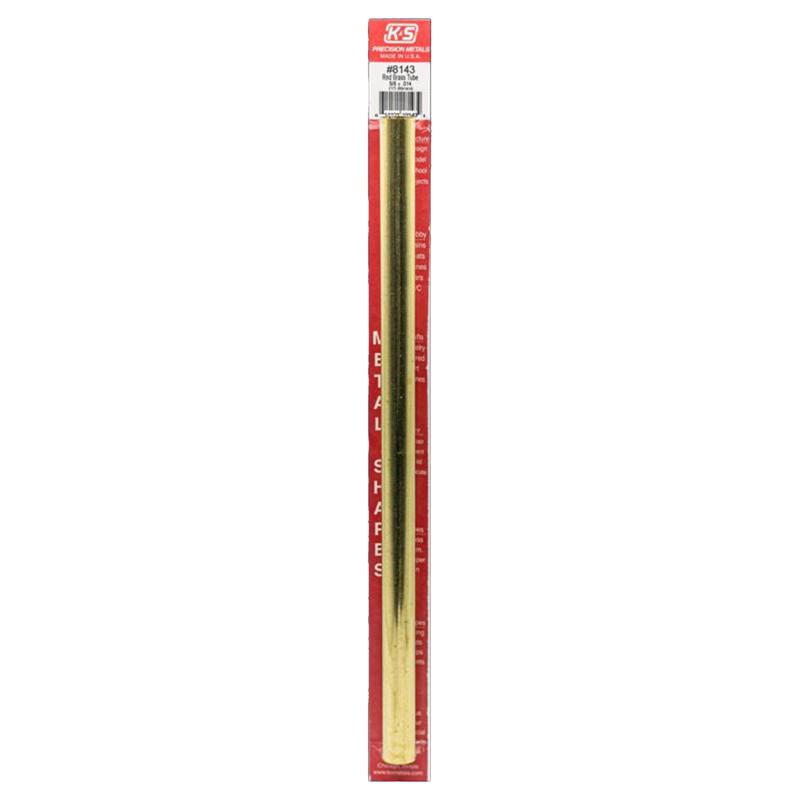 K&S, K&S 5/8 in. D X 12 in. L Round Brass Tube 1 pk