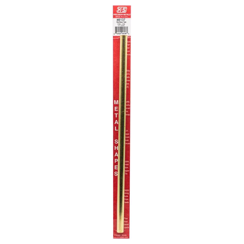 K&S, K&S 7/16 in. D X 12 in. L Round Brass Tube 1 pk