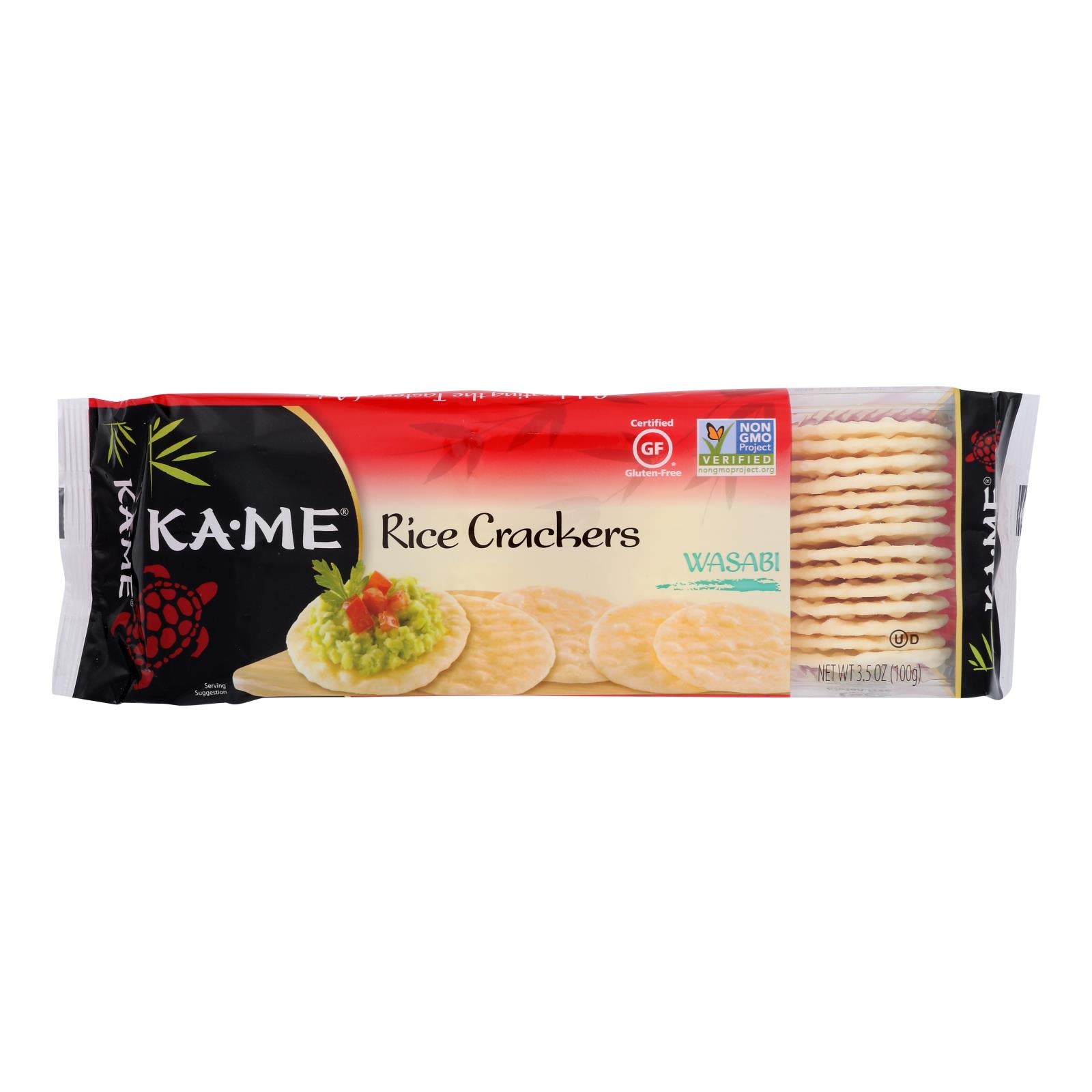 Ka'Me, KaMe Rice Crackers - Wasabi - 3.5 oz - case of 12