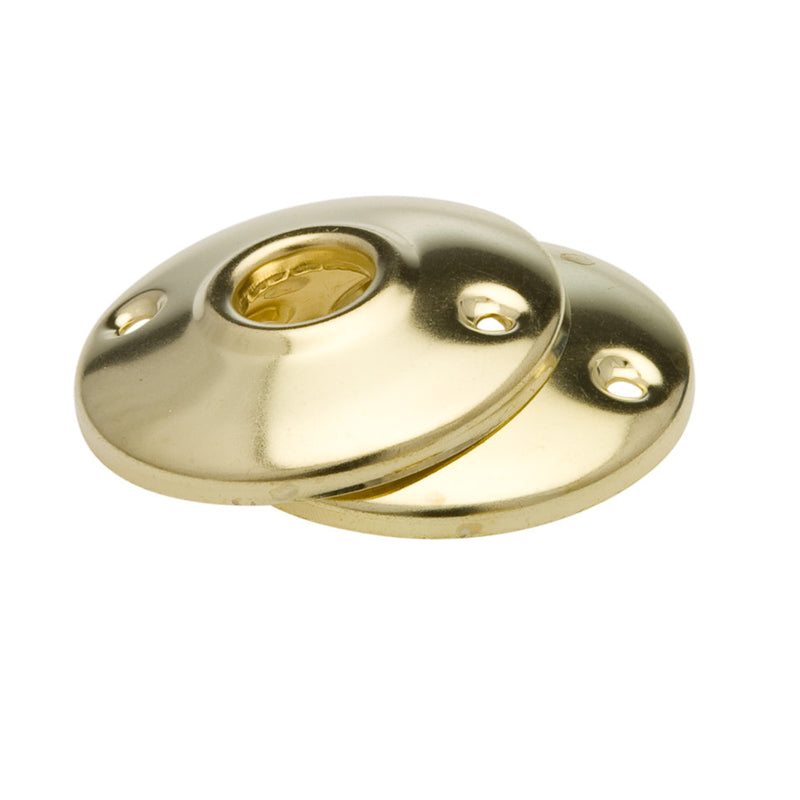 ILCO KABA CORP, Kaba Ilco Bright Brass Steel Door Knob Rosettes (Pack of 5)