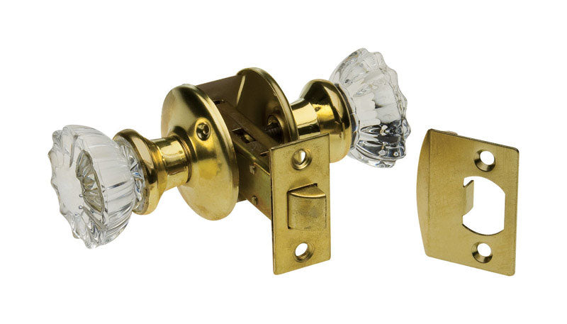 ILCO KABA CORP, Kaba Ilco Crystal Bright Brass Mortise Lockset Grade 3 (Pack of 5).