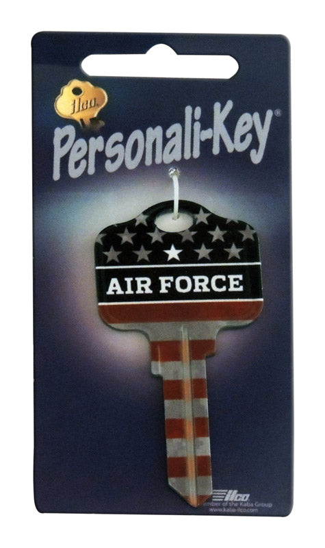 ILCO KABA CORP, Kaba Ilco  Schlage  Air Force/Flag  House/Office  Key Blank  Single sided (Pack of 5)