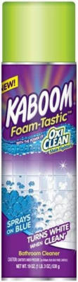 CHURCH & DWIGHT, Kaboom Foam-Tastic Bathroom Cleaner with Oxiclean, 19 oz. (Pack of 8)