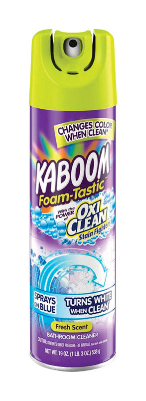 CHURCH & DWIGHT, Kaboom Foam-Tastic Bathroom Cleaner with Oxiclean, 19 oz. (Pack of 8)