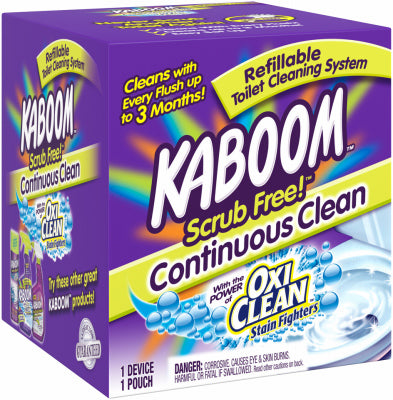 CHURCH & DWIGHT, Kaboom Scrub Free Clean Scent Toilet Bowl Cleaner 1.38 oz Tablet