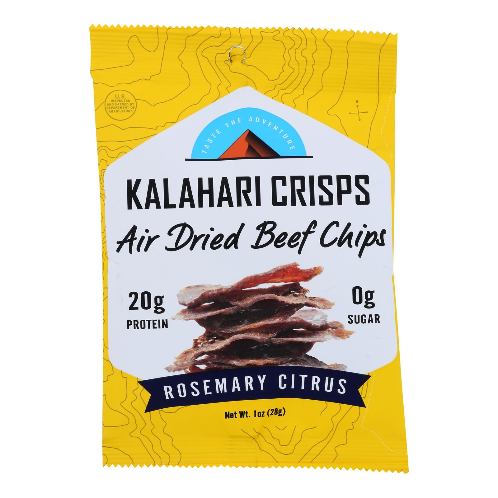 Kalahari Biltong, Kalahari Biltong - Air Dried Bf Rsmry Citrus - Case of 8-1 OZ (Pack of 8)