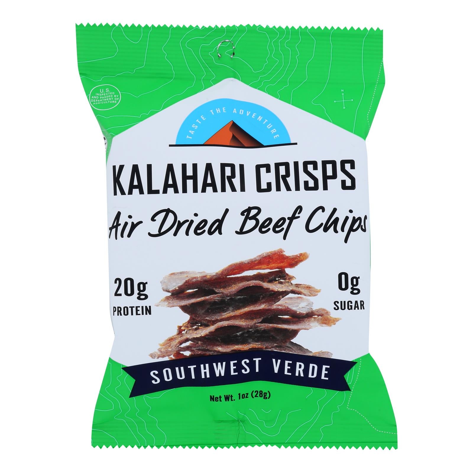 Kalahari Biltong, Kalahari Biltong - Air Dried Bf Sthwst Verde - Case of 8-1 OZ (Pack of 8)