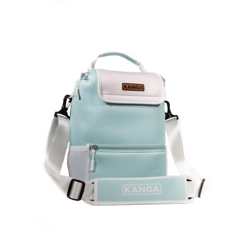 KANGA LLC, Kanga Aqua/White 12 can Soft Sided Cooler