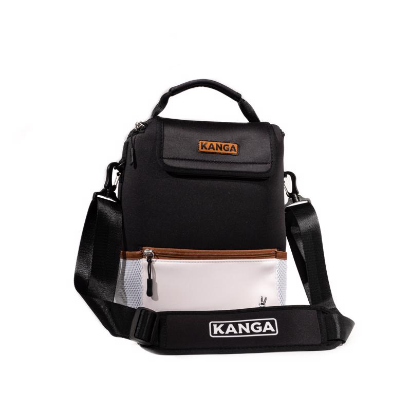 KANGA LLC, Kanga Pouch Black/White 12 cans Cooler