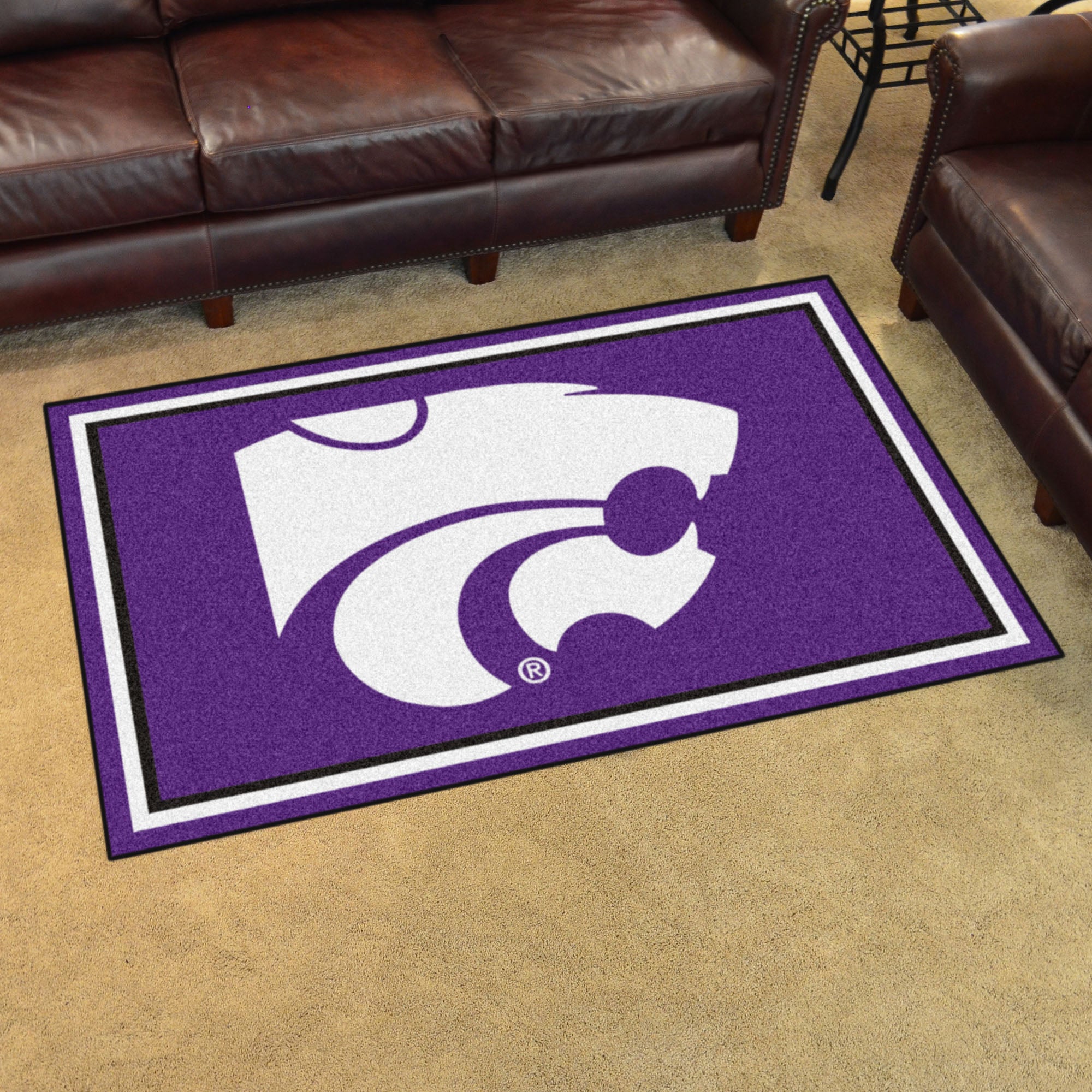 FANMATS, Kansas State University 4ft. x 6ft. Plush Area Rug