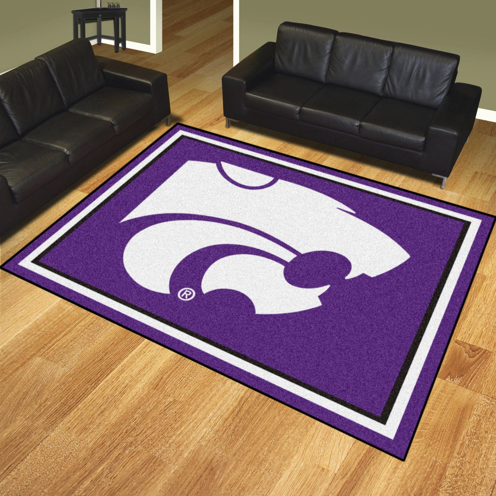 FANMATS, Kansas State University 8ft. x 10 ft. Plush Area Rug