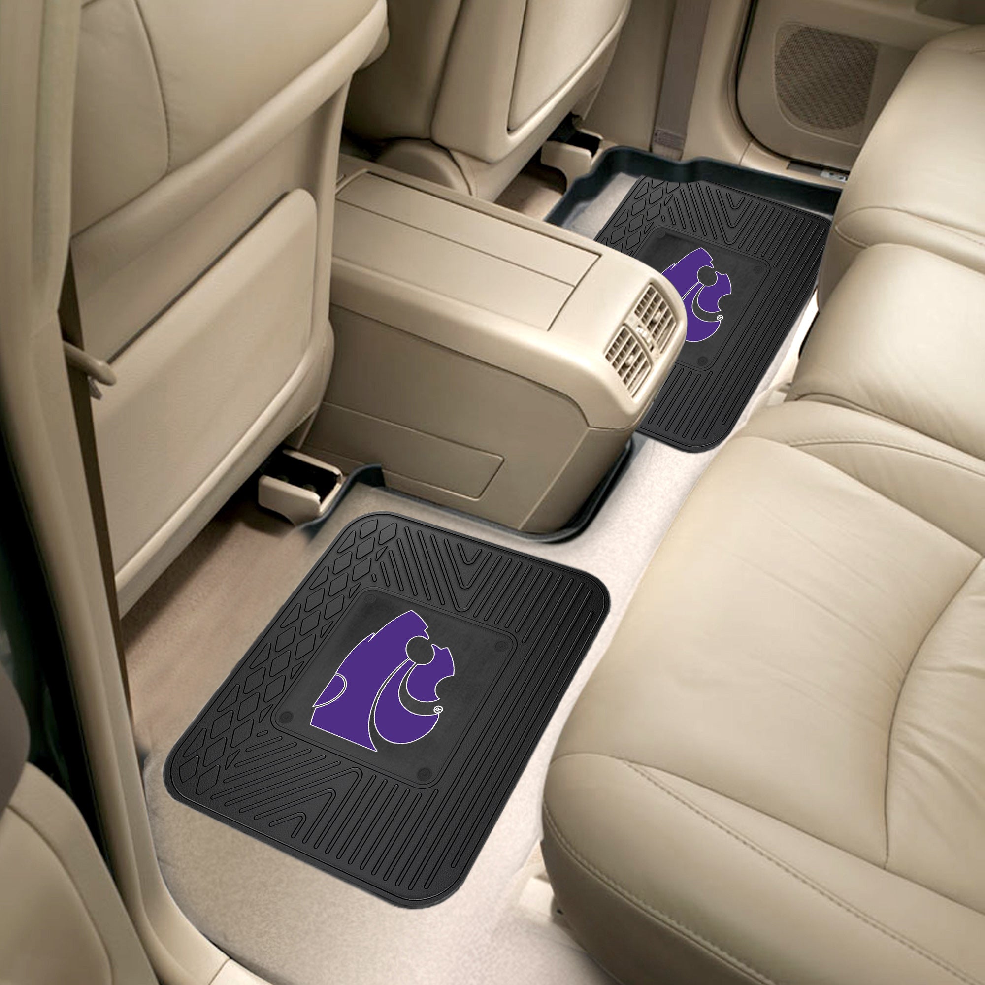 FANMATS, Kansas State University Back Seat Car Mats - 2 Piece Set