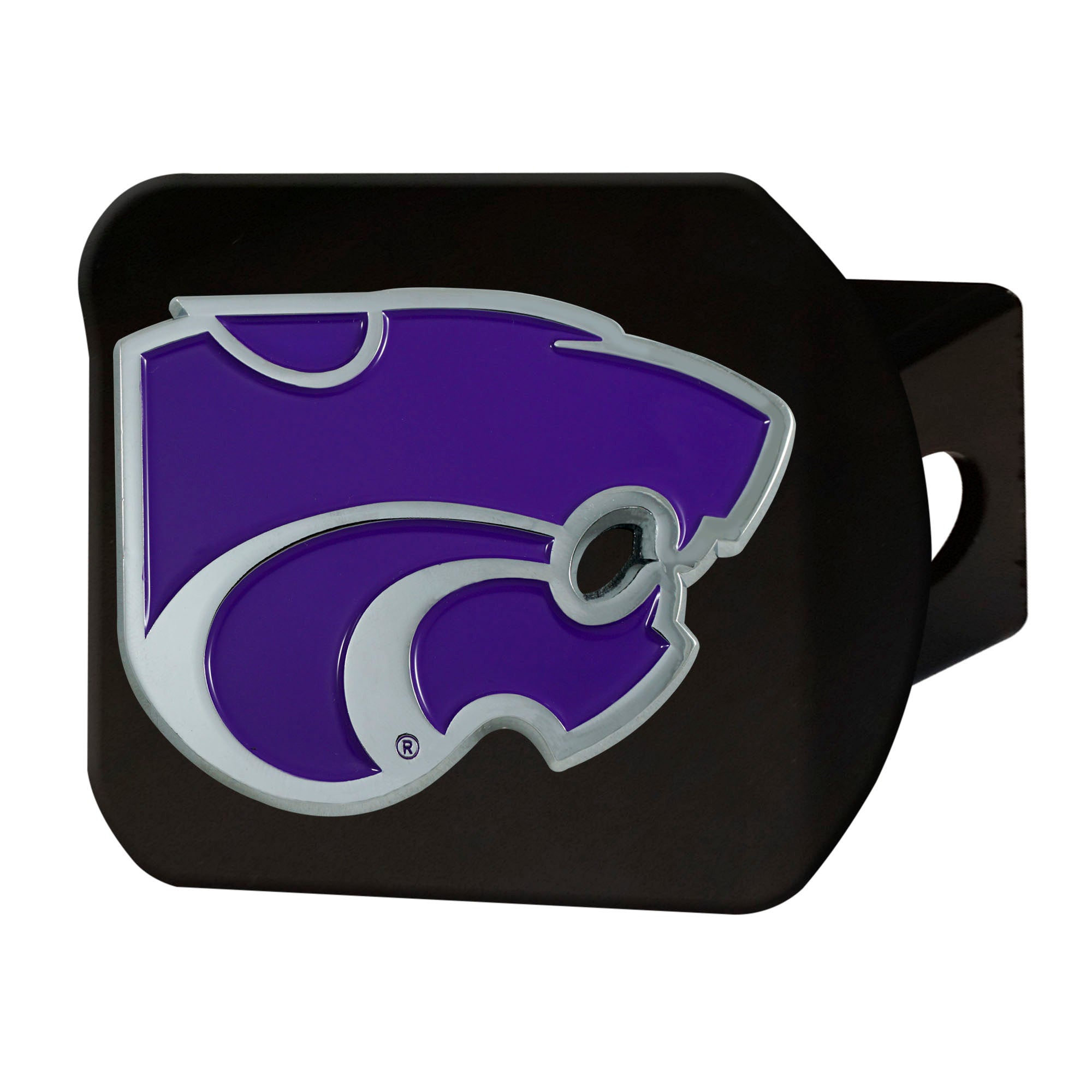 FANMATS, Kansas State University Black Metal Hitch Cover - 3D Color Emblem