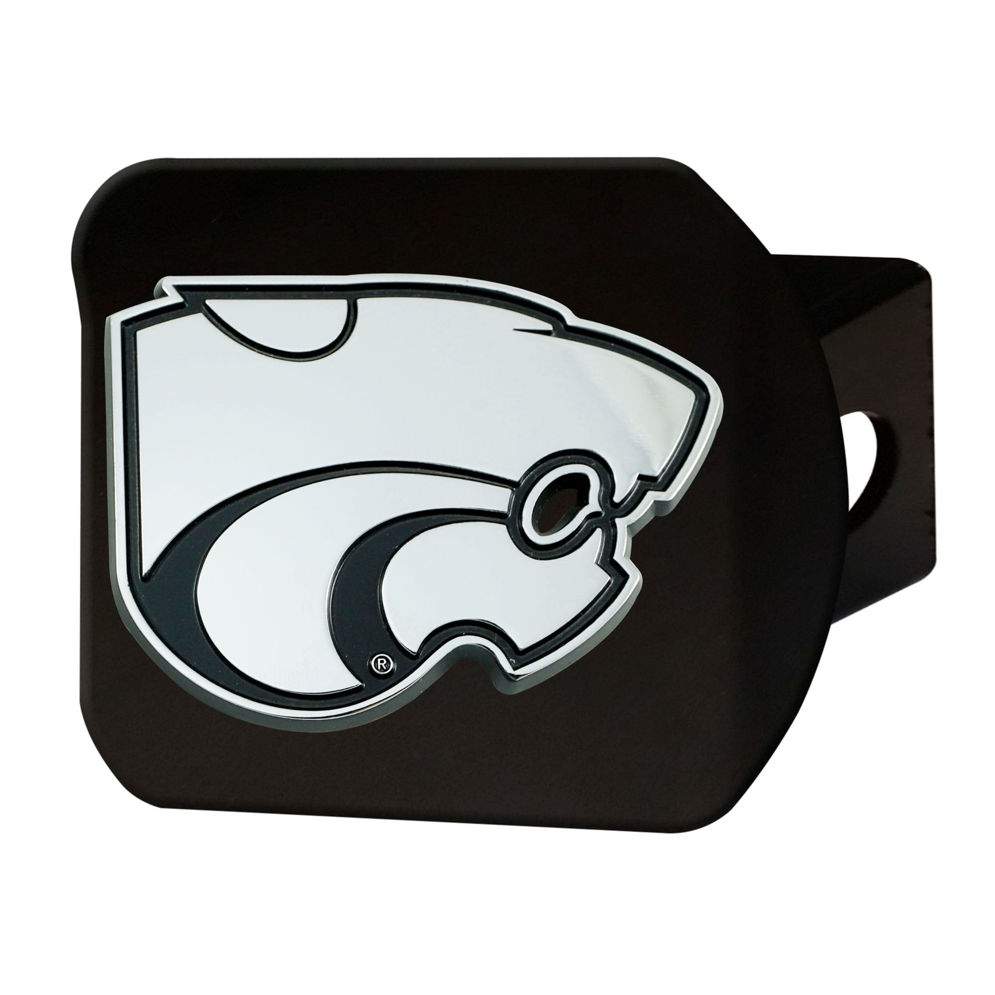 FANMATS, Kansas State University Black Metal Hitch Cover