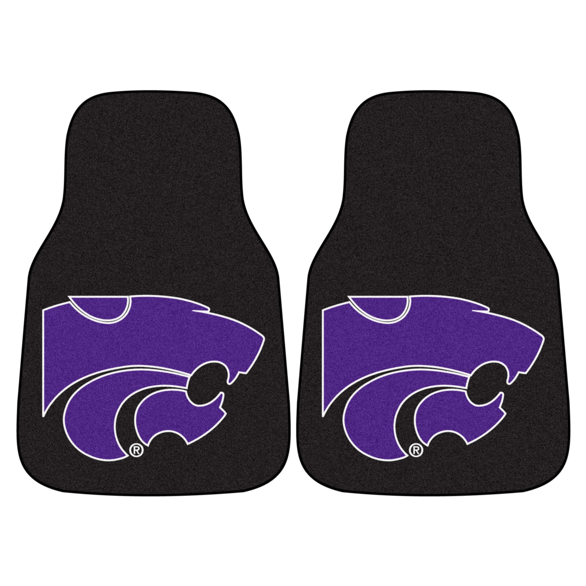 FANMATS, Kansas State University Carpet Car Mat Set - 2 Pieces