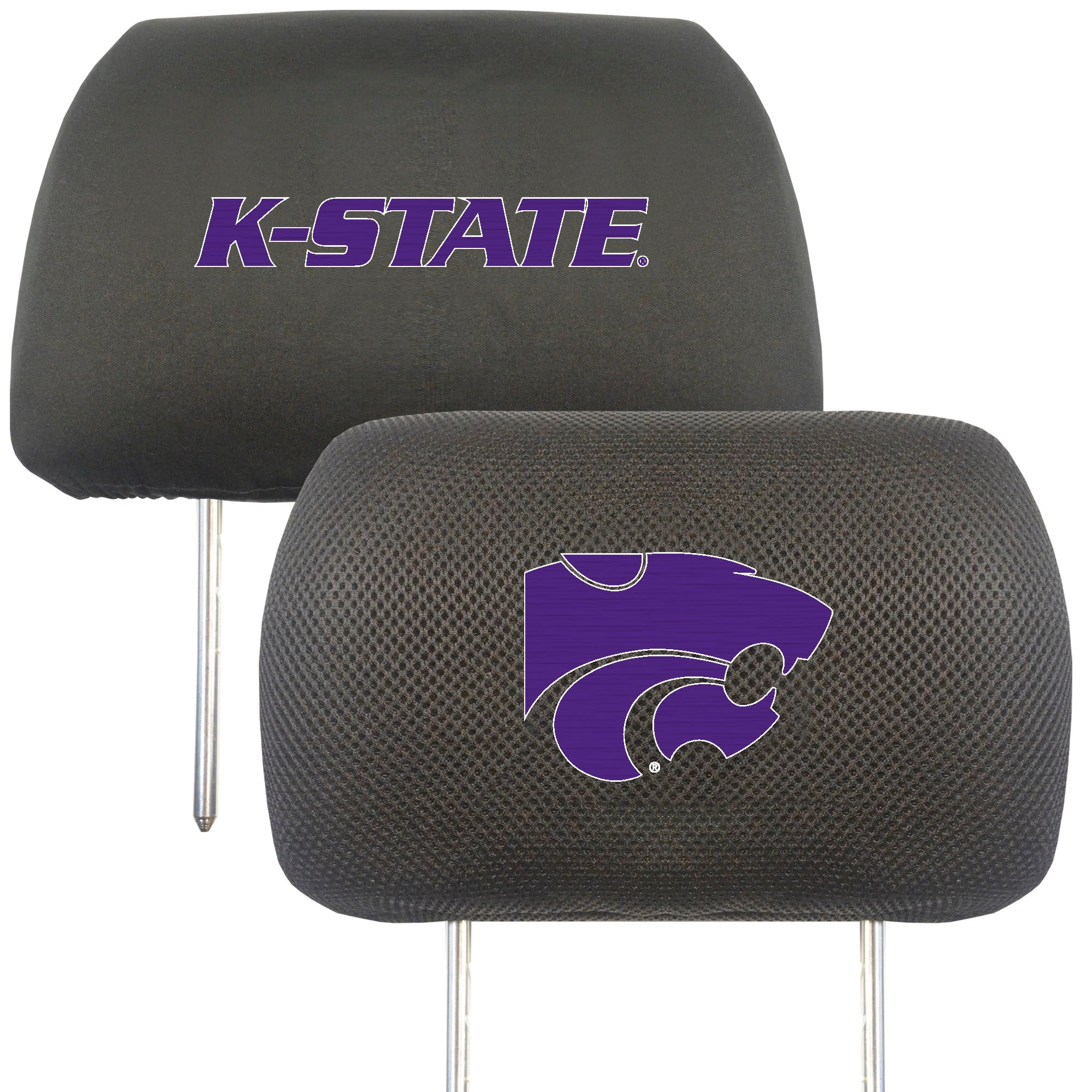 FANMATS, Kansas State University Embroidered Head Rest Cover Set - 2 Pieces