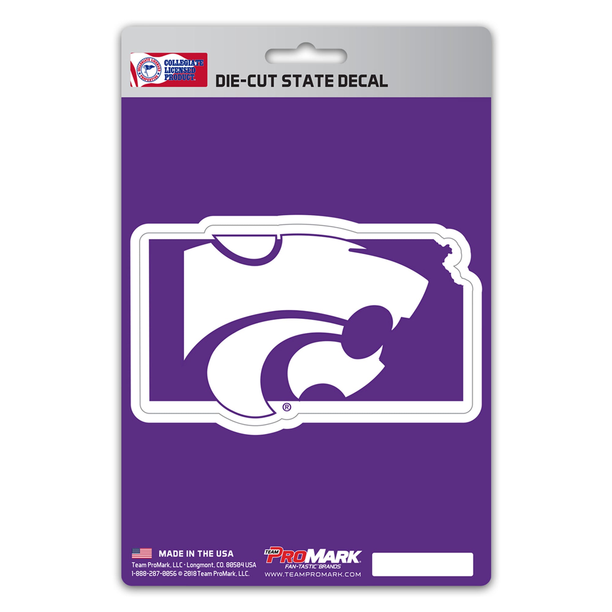 FANMATS, Kansas State University Team State Decal Sticker