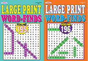 Kappa Publication, Kappa Publication 3842 Large Print Word-Finds Assorted Volumes