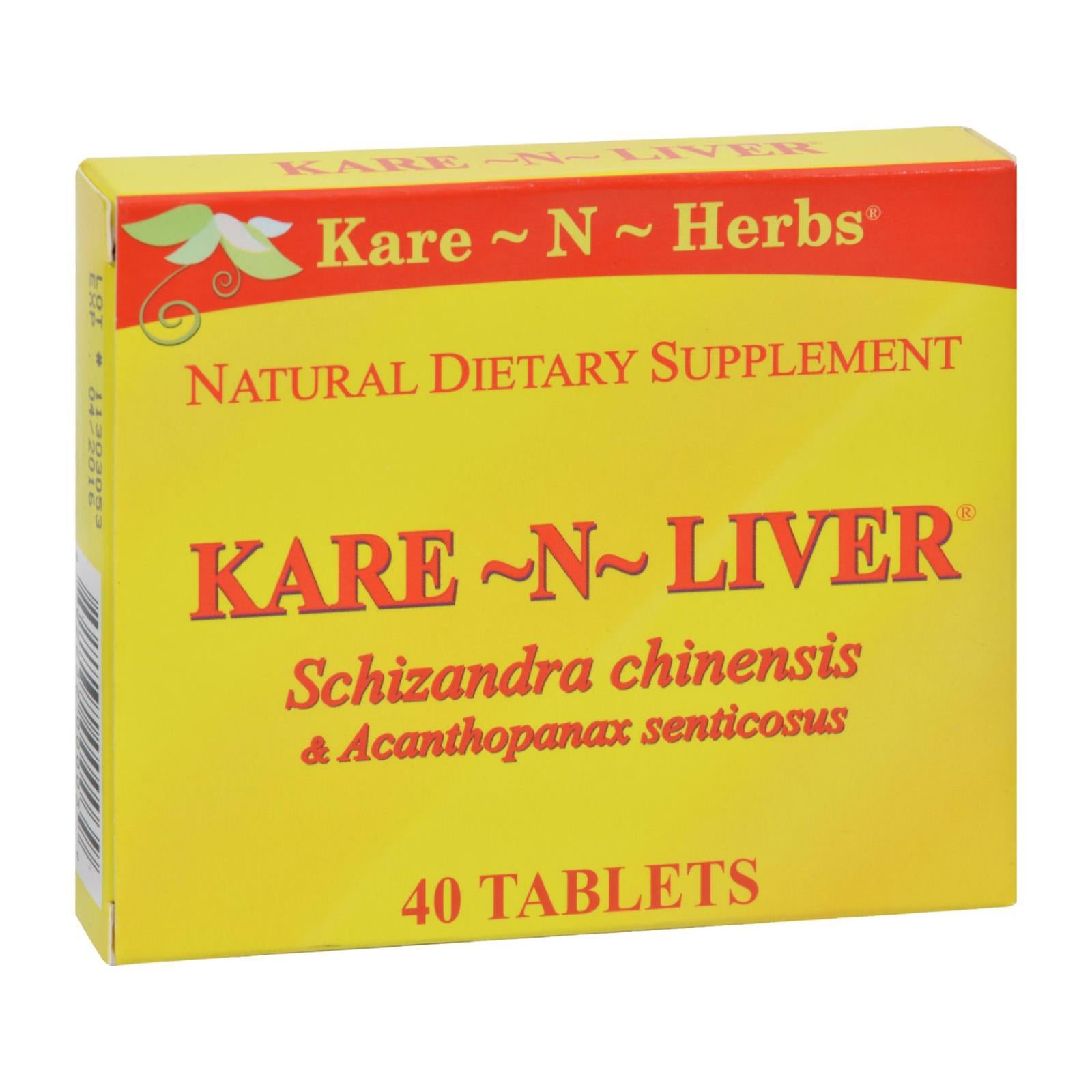 Kare-N-Herbs, Kare-N-Herbs Kare-N-Liver - 40 Tablets