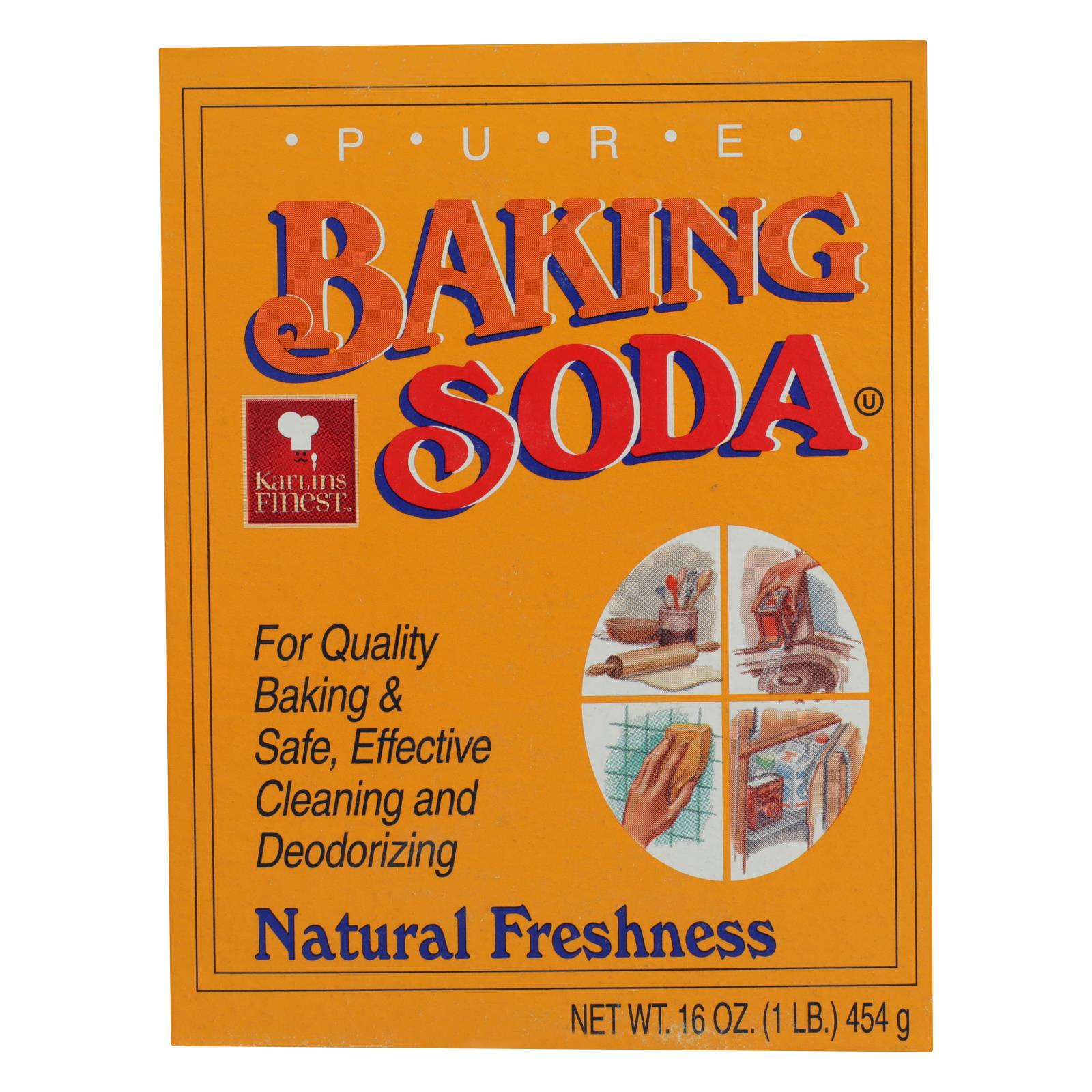 Karlin Food, Karlin Food - Baking Soda - Case of 24 - 16 OZ (Pack of 24)