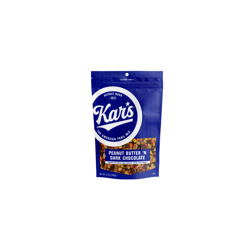 KAR NUT PRODUCTS CO, Kars Peanut Butter 'N Dark Chocolate Trail Mix 12 oz Bagged (Pack of 6)