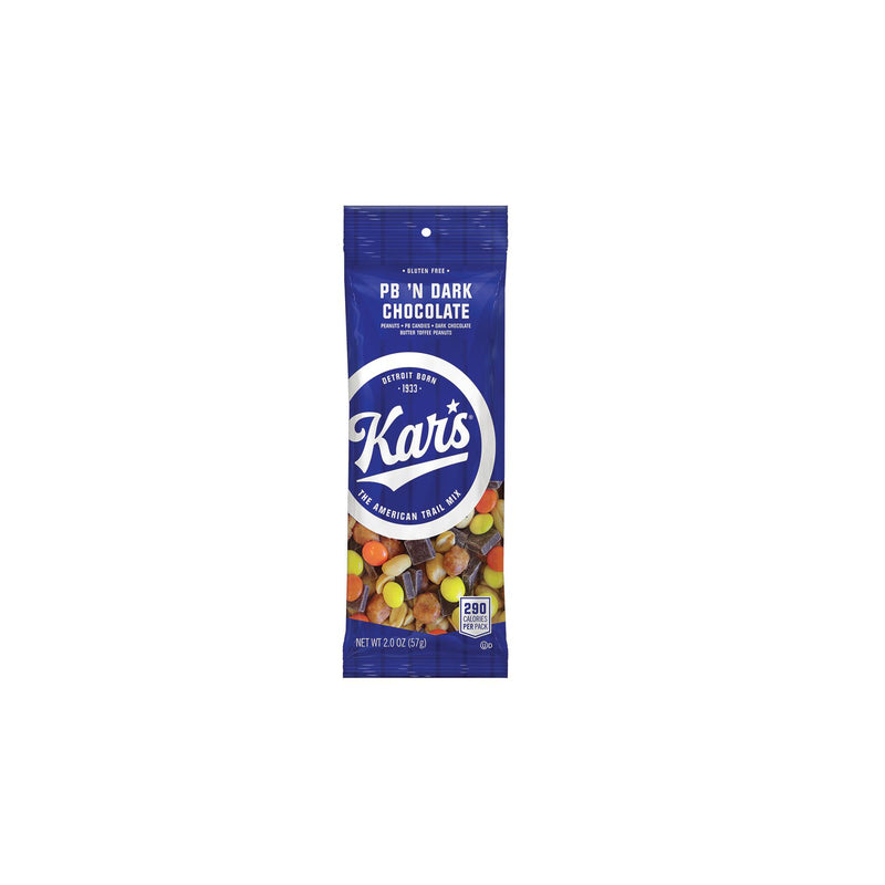 KAR NUT PRODUCTS CO, Kars Peanut Butter 'N Dark Chocolate Trail Mix 2 oz Bagged (Pack of 12)