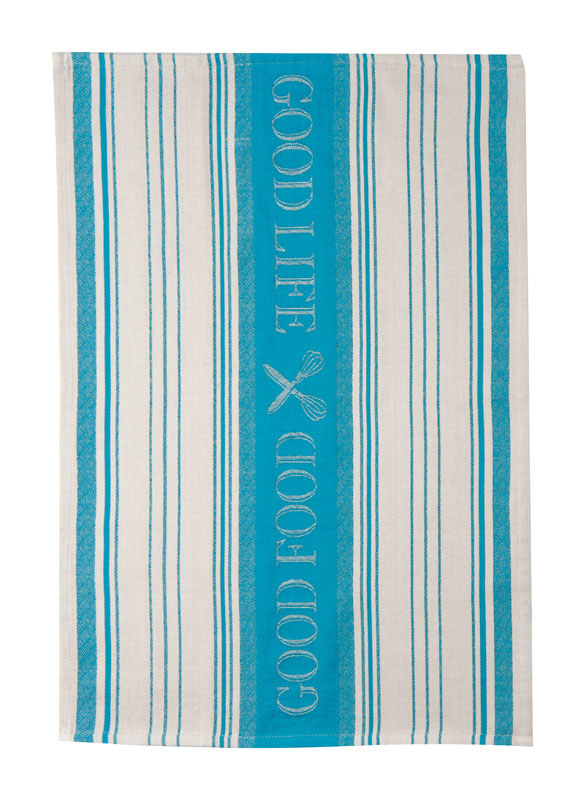 KAY DEE DESIGNS INC, Kay Dee Cooks Kitchen Teal Cotton Tea Towel (Pack of 6)