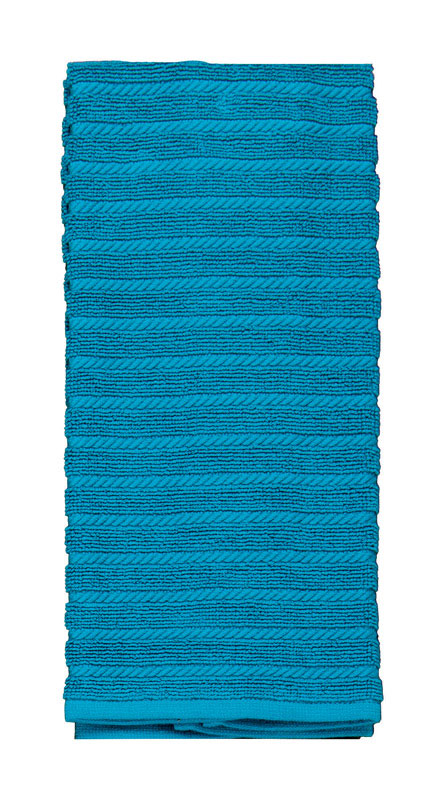 KAY DEE DESIGNS INC, Kay Dee Cooks Kitchen Teal Cotton Terry Towel (Pack of 6)