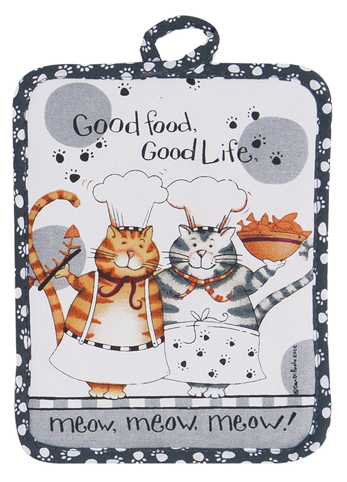 Kay Dee, Kay Dee R2632 Happy Cat Potholder (Pack of 6)