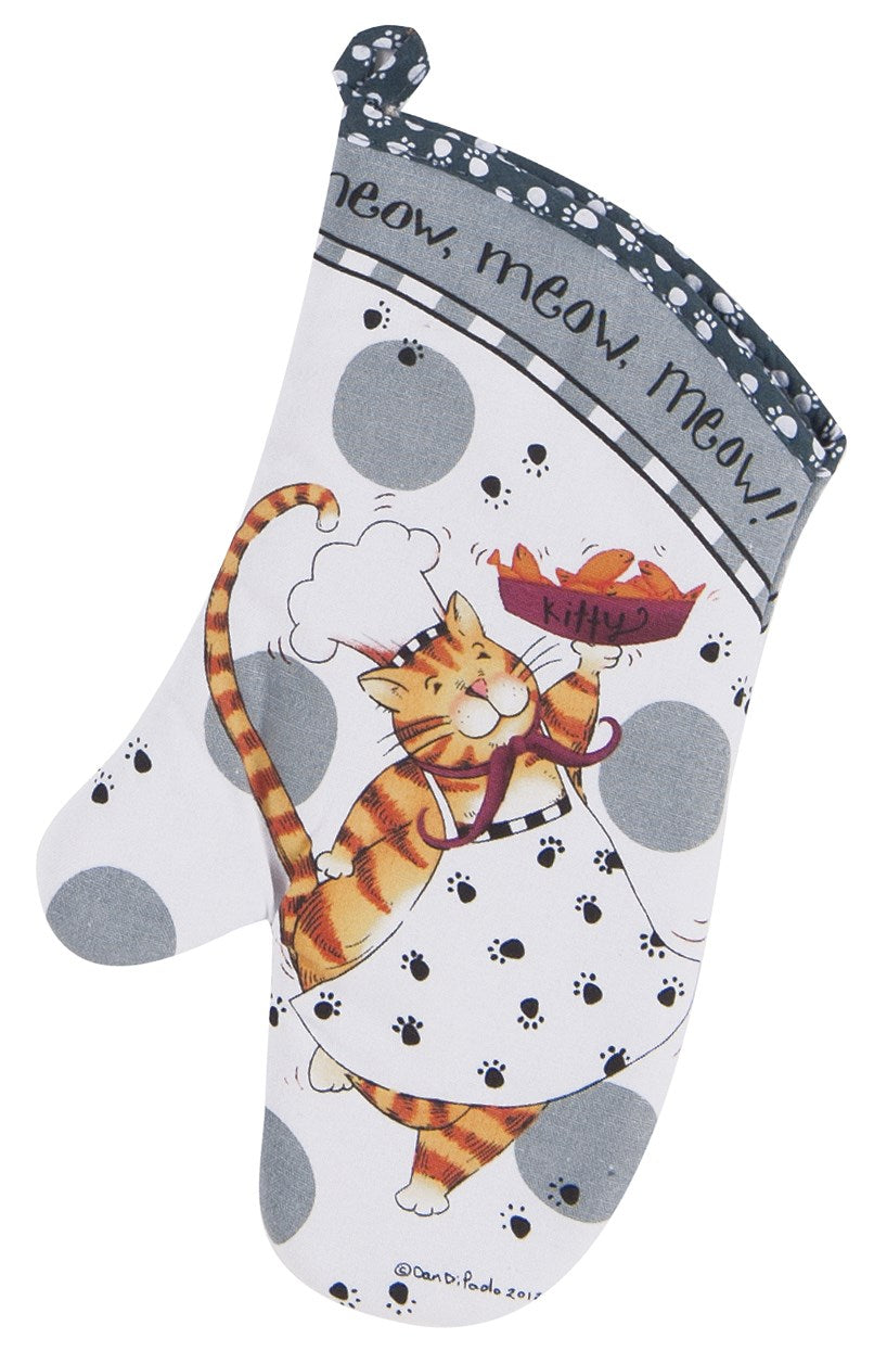 Kay Dee, Kay Dee R2635 Cotton Happy Cat Oven Mitt (Pack of 3)