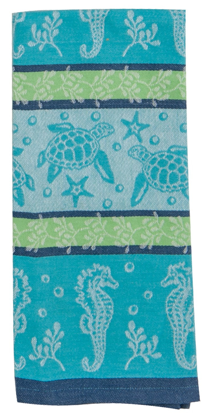 Kay Dee, Kay Dee R2818 20 X 28 Blue & Green Sea Life Towel (Pack of 6)