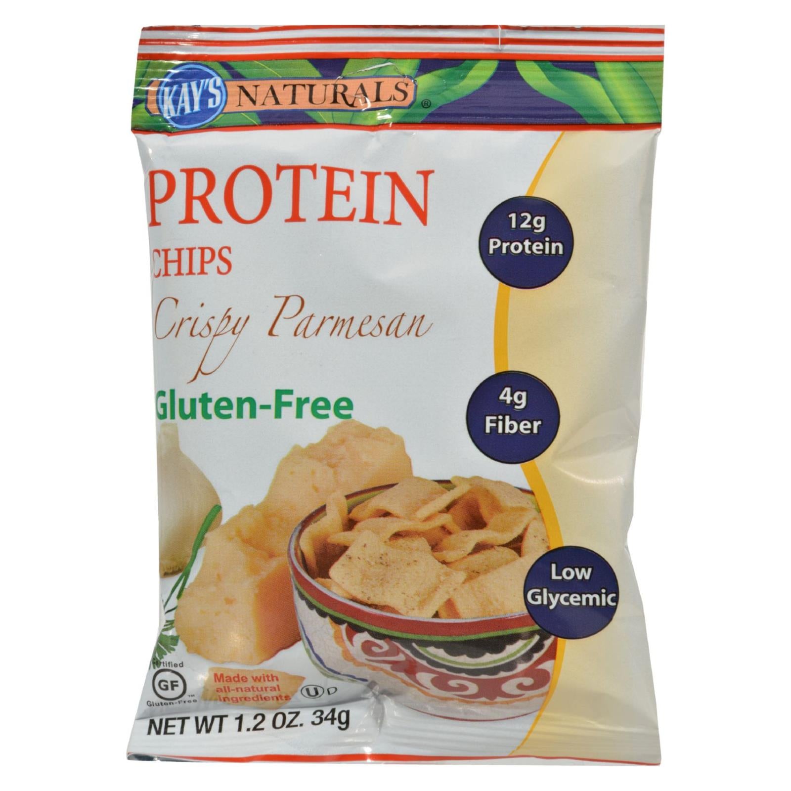 Kay'S Naturals, Kay's Naturals Better Balance Protein Chips Crispy Parmesan - 1.2 oz - Case of 6 (Pack of 6)