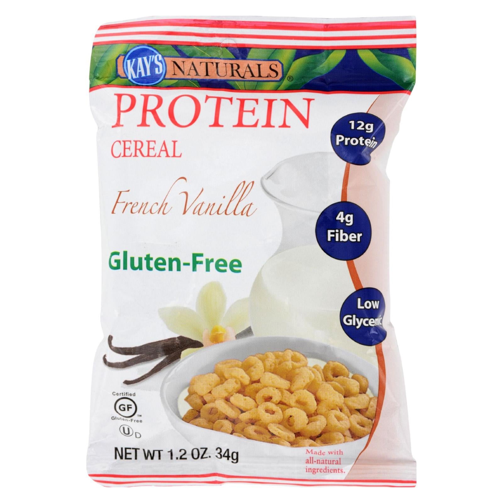 Kay'S Naturals, Kay's Naturals Protein Cereal French Vanilla - 1.2 oz - Case of 6 (Pack of 6)