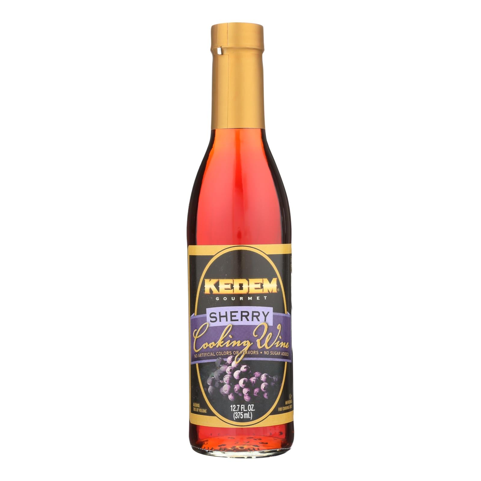 Kedem, Kedem - Cooking Wine Sherry - Case of 12 - 12.7 FZ (Pack of 12)