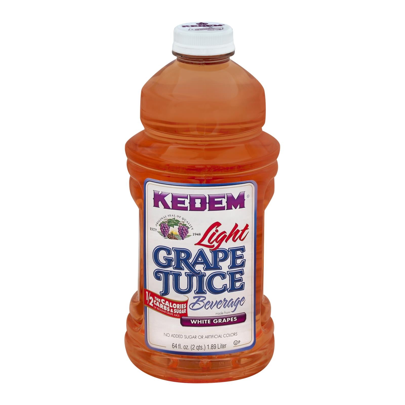 Kedem, Kedem - Juice White Grape Light - Case of 8 - 64 FZ (Pack of 8)