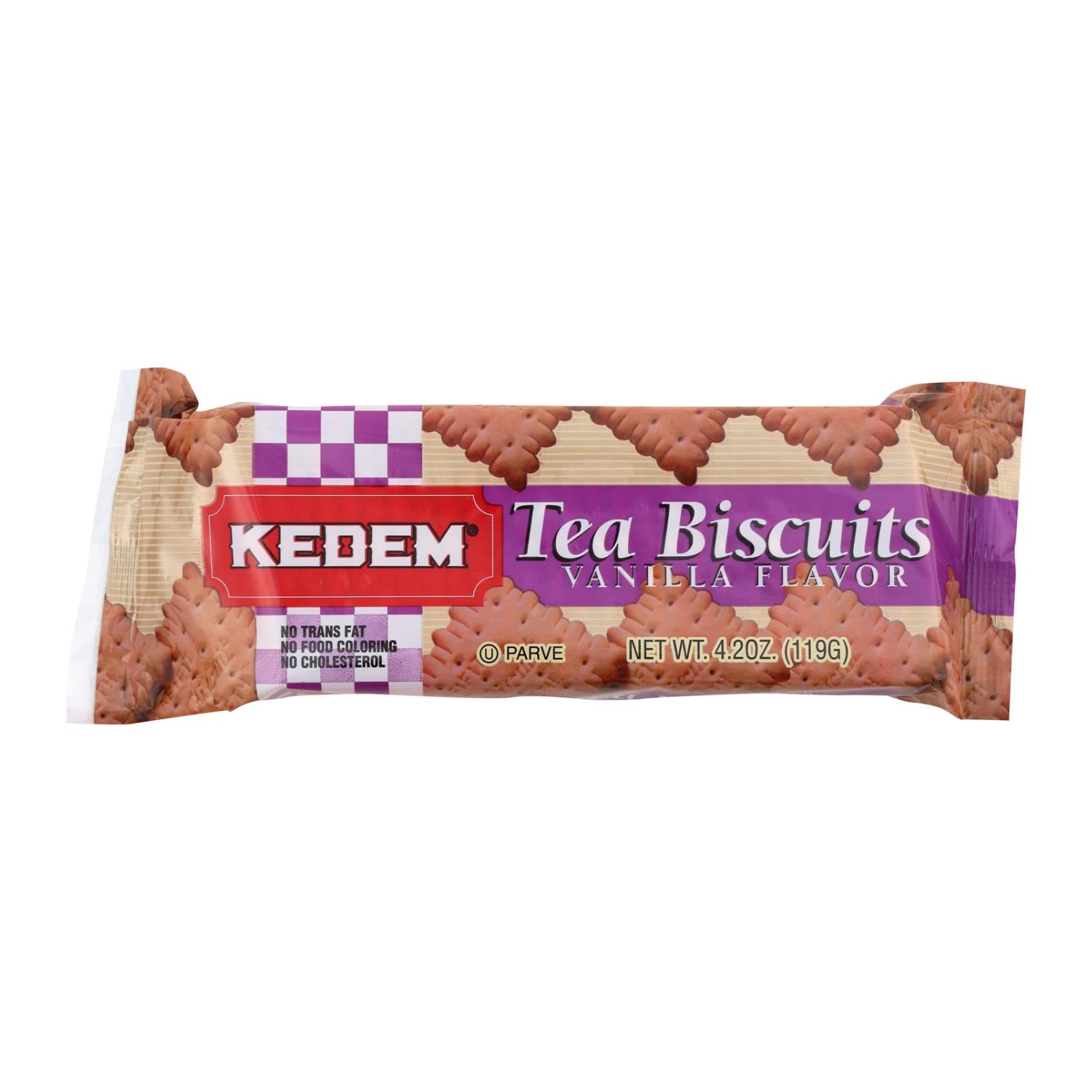 Kedem, Kedem Tea Biscuits - Vanilla - Case of 24 - 4.2 oz.