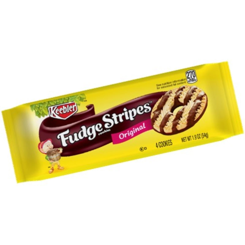 W H EDWARDS CO, Keebler Fudge Stripes Cookies 1.9 oz Bagged (Pack of 12)