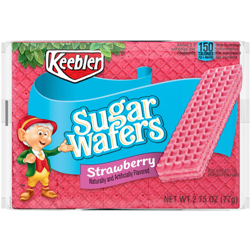 W H EDWARDS CO, Keebler Strawberry Sugar Wafers 2.75 oz Boxed (Pack of 12)