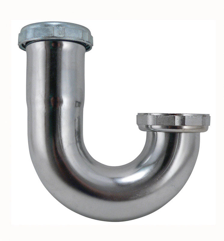 KEENEY HOLDINGS LLC, Keeney 1-1/2 in. D Chrome Plated Brass J Bend