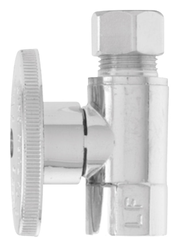 KEENEY HOLDINGS LLC, Keeney 3/8 in. FIP in. X 3/8 in. Compression Brass Straight Valve