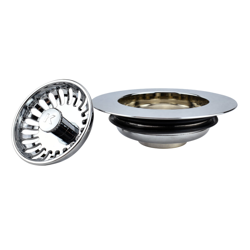 ACE TRADING - PLUMB TAICHUNG, Keeney 4-1/2 in. D Polished Strainer and Stopper Topper