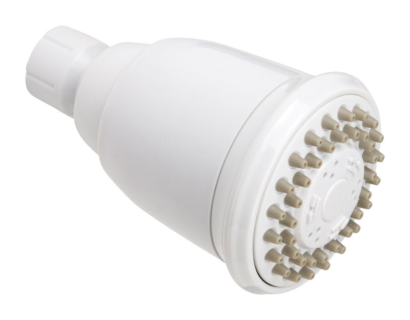 KEENEY HOLDINGS LLC, Keeney White Plastic 3 settings Showerhead 1.8 gpm